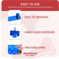 Downtown Pet Supply Poop Bags for Dogs with Dispenser, 500 Count - Leak-Proof Dog Waste Bags and Bone-Shaped Dog Poop Ba