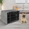 Seiyierr Dog Crate Cover - Kennel Covers Fit for 30 Inch Dogs Crate, Double Door Polyester for Wire Puppy Cage Indoor Ou