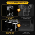 Jumping Spider Enclosure Starter Kit,3 x 3 x 6 in Acrylic Terrarium