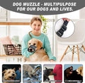Soft and Breathable Dog Muzzle with Adjustable Straps for Small, Medium, and Large Dogs. Prevents Biting, Chewing, and Barking. Ideal for Grooming and Training. (Grey, XS Snout(3.9''-4.7''))
