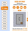 Washable Pee Pads for Dogs, 2Pack Puppy Pads Washable with Bone Print,Absorbent Reusable Whelping Pads Non-Slip Dog Mats for Floor Protector, Couch Cover, Crate, Potty Training 31x36