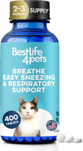 BestLife4Pets Cat Respiratory Comfort Supplement - 400 Pills