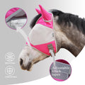 Harrison Howard Half Face Horse Fly Mask UV Protection and Breathable for Equine Use Comfortable Magenta XS