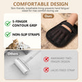 Upgraded Pet Hair Removal Gloves - Electrostatic Grooming Five-Finger Reusable Fur Remover with Snug Elastic Wrist for D