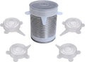 4-Pack Stretchable Silicone Can Covers - Pet and Human Food Storage Lids