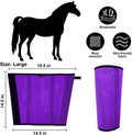 Horse Fly Boots, Breathable Mesh Protection Set of 4, Comfortable Horse Leggings, Breathable Mesh Design, Equine Supplie