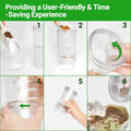 REPTI ZOO Reptile Cricket Calcium Powder Mixer, Transparent Cricket Keeper Shaker for Bearded Dragon Gecko Snake Lizard 