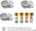 INNOYUMLIN Dog Scent Training Kit Nose Scent Work Tins, Dog Nose Scent Work Training Kit for Dogs Brain Games Pet Pup Beginner Scent Work Kit (6 Box+4 Nose Work Set)