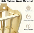 Large Capacity Rabbit Hay Feeder Wooden Guinea Pig Hay Holder Bunny Hay Rack Food Dispenser for Chinchilla Small Animal