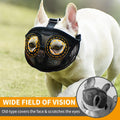 BARKLESS Short Snout Muzzle for French Bulldog, Shih Tzu, Soft Mesh Muzzle