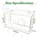 Xymoso Acrylic Rabbit Hay Feeder with Lid,Guinea Pig Hay Rack Holder Chinchilla Cage Accessories for Rabbits Guinea Pigs
