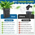 Borlech Upgraded Large Aquarium Plant Holder with Hooks and Suction Cups for Fish Tank Aquaponic Plant Cultivation and A