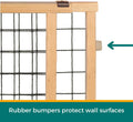 MYPET Wire Mesh Dog Gate: 29.5"-50" Wide, Pressure Mounted with No Tools; Expandable, Durable Pet Gates for Doors and Ha