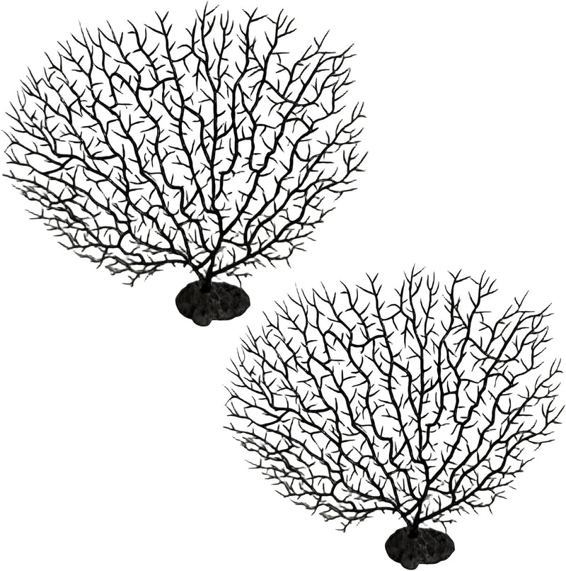 2Pcs Aquarium Artificial Plants Coral Reef 7 inches Fish Tank Decorations
