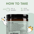 Dr. Mercola Bark & Whiskers Organic Fermented Mushroom Blend - Cat & Dog Supplement - Supports Digestive & Immune Health - Free from Additives, Filler & Gluten - 2.11 oz. (60 Scoops)