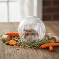 White-Transparent Plastic Silent Dwarf Hamster Ball, 1Pc, for Small Animals
