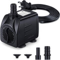 CWKJ Fountain Pump, 220GPH(15W 900L/H) Submersible Water Pump, Durable Outdoor Fountain Water Pump with 7.2ft（2.2m） Powe