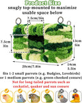 Collapse-Proof Soft Warm Bird Bed for Cage with Sturdy Frame