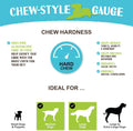 Raw Paws 8-Inch Compressed Rawhide Bones for Dogs, 10-Count - Large Chews