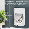 Smart Electronic Pet Door, Automatic Cat Dog Door with 3 Modes, Battery Powered Electronic Sensor Pet Door with 1 Sensin