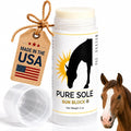 Pure Sole Horse Nose Sunscreen | Moisturizing Equine Sunblock with Non-Nano Zinc Oxide for Pink Noses, White Noses, Sens