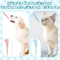 Reallnaive 2 Pcs Cat Pill Shooter Pet Pill Dispenser Dog Piller Shooter with 4 Silicone Tips Tablet Capsule Syringe Pet Medical Feeding Dispenser Tool for Cats Puppies and Animals, Blue and Pink