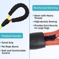 Heavy Duty 3 Dog Leash for Small Dogs No Tangle Detachable 360° Swivel Device with Padded Handle for Two/Three Pets
