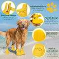 Dog Shoes for Hot Pavement and Snow - Waterproof, Non-Slip, Breathable Booties with Adjustable Straps for Small Medium, 