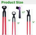 lukar 8PCS Farrier Tools Kit Horse Hoof Trimmers Set