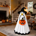 23" Halloween Ghost Porch Goose Outfit for Outdoor Lawn Decor