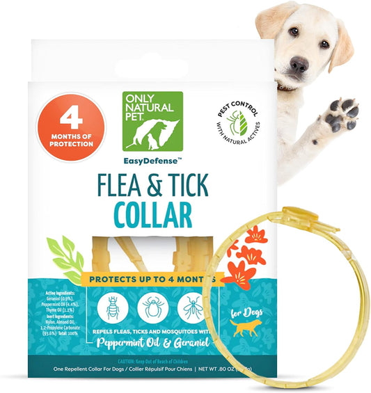 Only Natural Pet EasyDefense Flea & Tick Dog Collar - Canine Flea Control