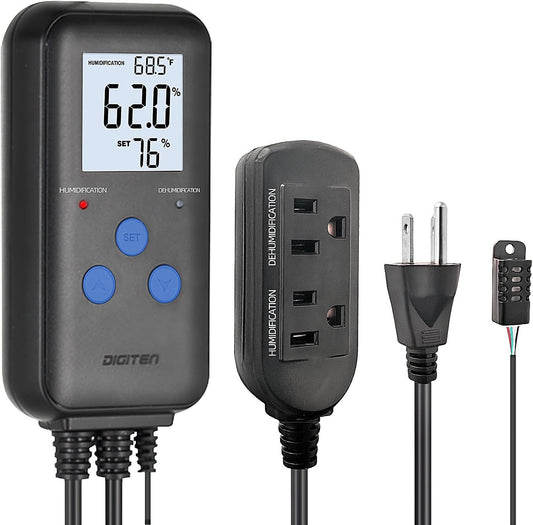 DIGITEN Humidity Controller with Temperature Display for Reptile, Mushroom