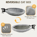 17.3" Extra Large Cat Desk Bed Cat Desk Hammock for Home Office Holds 40lbs
