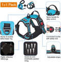 tobeDRI No Pull Dog Harness Adjustable Reflective Oxford Easy Control Medium Large Dog Harness with A Free Heavy Duty 5ft Dog Leash