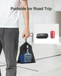 Luxtude Portable Litter Box for Cats, Comes with a Hard Non-Stick Bottom, No Smell, Collapsible and Waterproof, Includes a Bowl and Scoop, Easy Carrying with a Storage Bag for Car and Hotel Room
