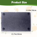 kathson 2 PCS Reptile Basking Platform (15.7 x 11.8 inches), Natural Rock Plate Turtle Food Bowl Feeding Dish Resting Te