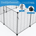 2-Story Guinea Pig Cages with Tarp, Large C&C Loft Cage for Rabbit Bunny Puppy Small Animal Indoor Dog Playpen Pet Exerc