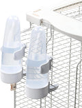Bird Feeder Automatic Bird Water Dispenser Set for Cage No Mess Parakeet Cage Water Dispenser PP Material, 200ml/6.8fl o