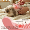 MCTOURY Rabbit Brush for Shedding Grooming: Effective at Removing 99% Loose Hair - Gentle Massage Appears Relaxed Comfor