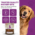 Loving Pets Natural Value Duck Sausages - Soft Jerky Dog Treats for Large & Small Breeds - Healthy Gluten, Wheat, Soy & Grain Free Pet Treats for Dogs