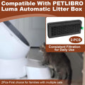 2Pcs Carbon Filters Compatible with Petbibro Luma Pet Self Clean Litter Box