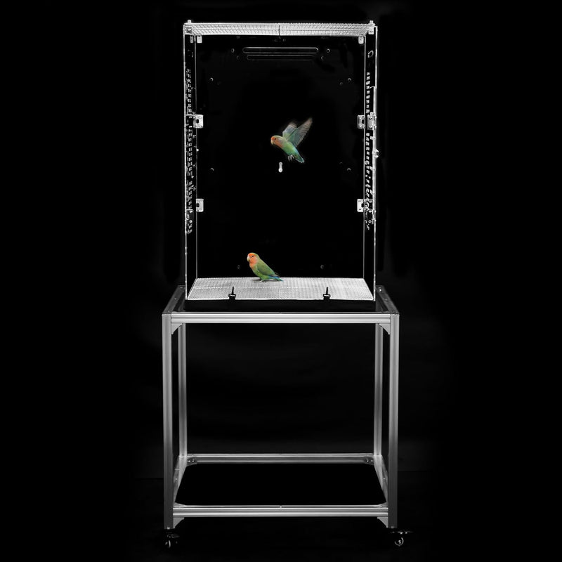 GuineaLoft™ Model-ET223 Crystal Clear Acrylic Bird Cage