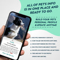MYLUCKYTAG QR Code Pet ID | Personalized Dog & Cat Collar Tag | Online Profile with Instant Scanned Location Alert Email