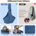 Dog Sling Carrier for Small Dogs & Cats,Pet Carrier Sling Bag with Adjustable Straps,Comfortable & Secure Travel Crossbo