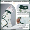 QBLEEV Cat Recovery Suit for Post Surgery, Spay Neuter Onesie for Cats