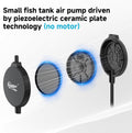 hygger 1.5 Watt Mini Aquarium Air Pump, Quiet Aerator with Air Stone Tubing Suction Cup Clip, Small Fish Tank Bubbler Ox