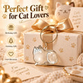 Cat Fur Memorial Keychain Keepsake Capsule Hair Storage Pendant for Pet Remembrance Fillable