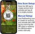 Pet Dwelling Easy Scan QR Code Pet ID Tag for Dogs & Cats