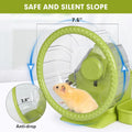 VANNON 4 in 1 Quiet Hamster Exercise Wheel, Multi Functional Hamster House with Running Wheel, Water Bottle, Food Bowl a