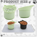2 Pack Elevated Slow Feeder Cat Bowls Anti Vomit Tilted Raised Cat Bowls
